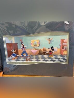 painting by Robert Post, titled after the 1936 Disney short film, "Moving Day".